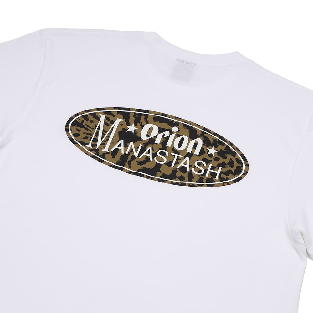 【MANASTASH×ORION】 山猫オーバル WHITE Tシャツ