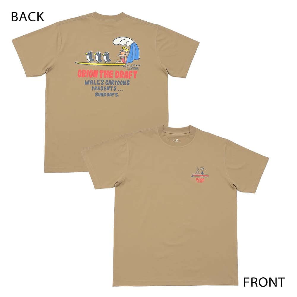 【ORION×SURF DAYS】 26 SUMMER 機能性 Tシャツ （カラー：ベージュ）