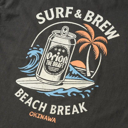 半袖Tシャツ　SURF&BREW　カラー：BLACK