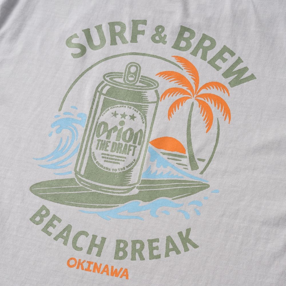 半袖Tシャツ　SURF&BREW　カラー：GRAY