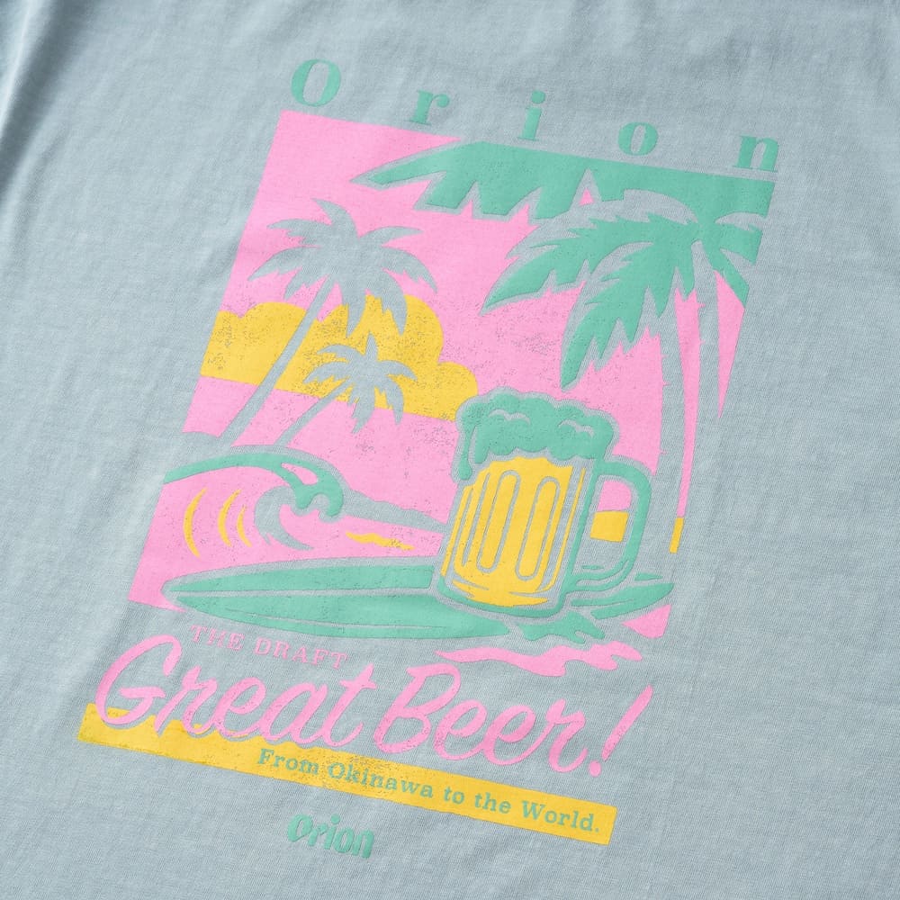 半袖Tシャツ　GREAT BEER　カラー：SAX