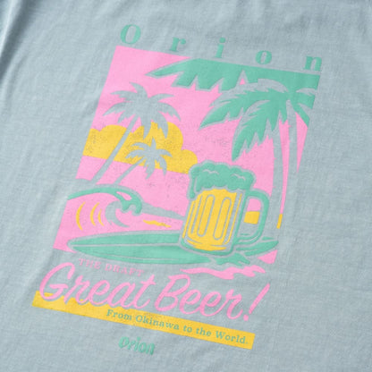 半袖Tシャツ　GREAT BEER　カラー：SAX