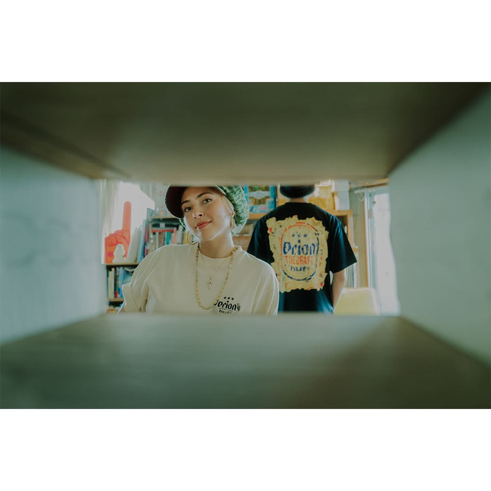 HUF X ORION DRAFT S/S TEE　BLACK