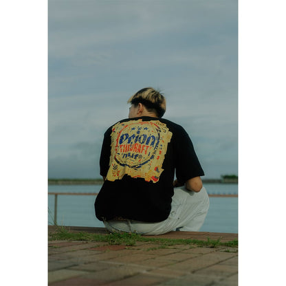 HUF X ORION DRAFT S/S TEE　BLACK