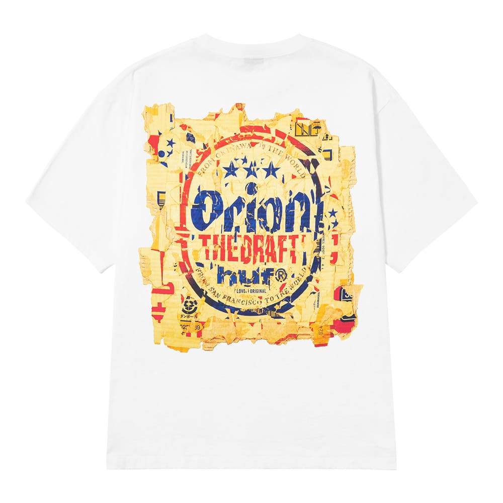 HUF X ORION DRAFT S/S TEE　WHITE