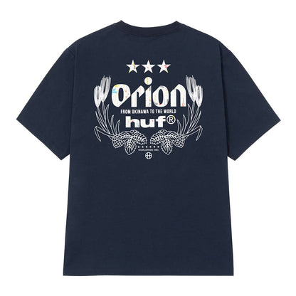 HUF X ORION WORLDWIDE S/S TEE　NAVY