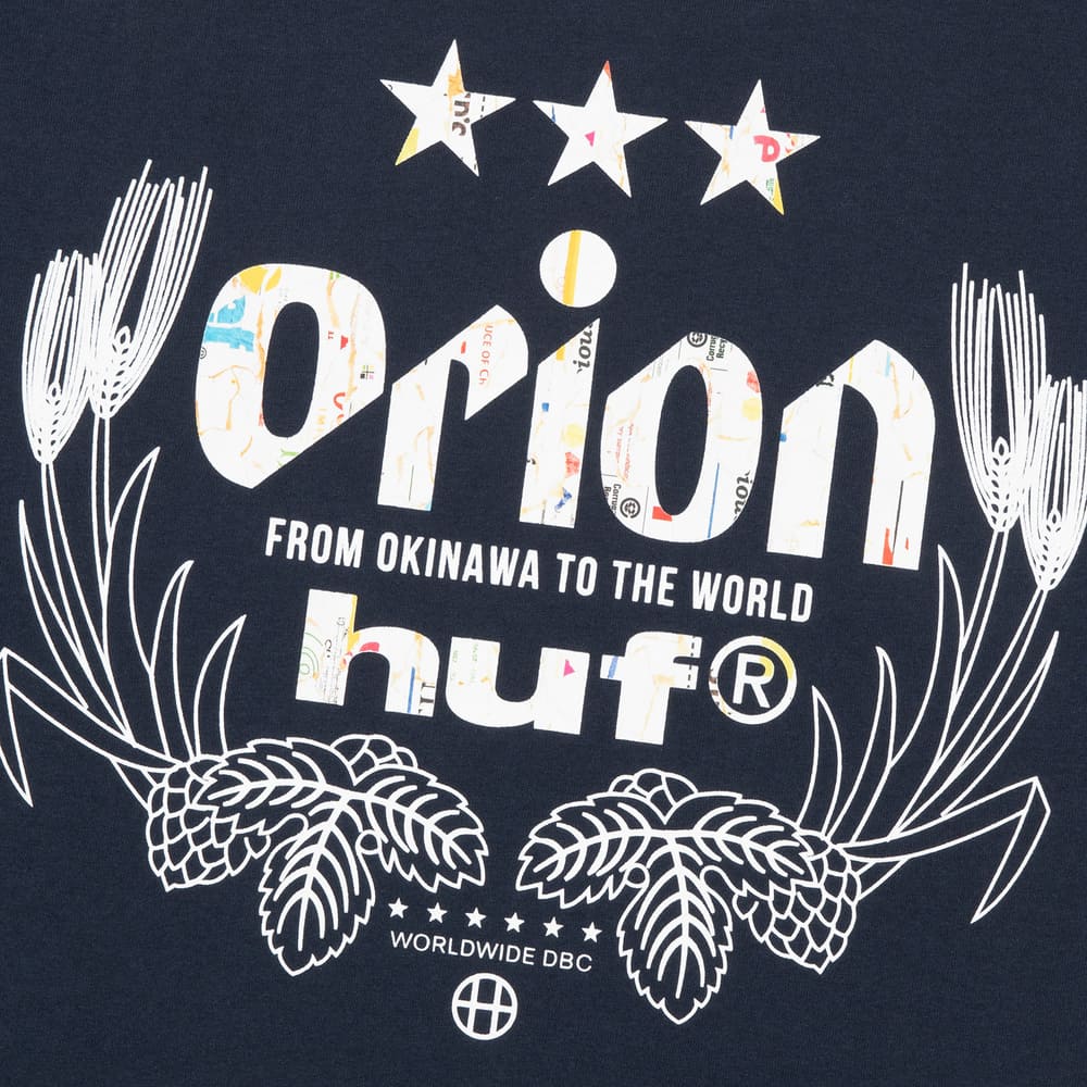 HUF X ORION WORLDWIDE S/S TEE NAVY – オリオンビール公式通販