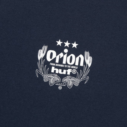 HUF X ORION WORLDWIDE S/S TEE　NAVY