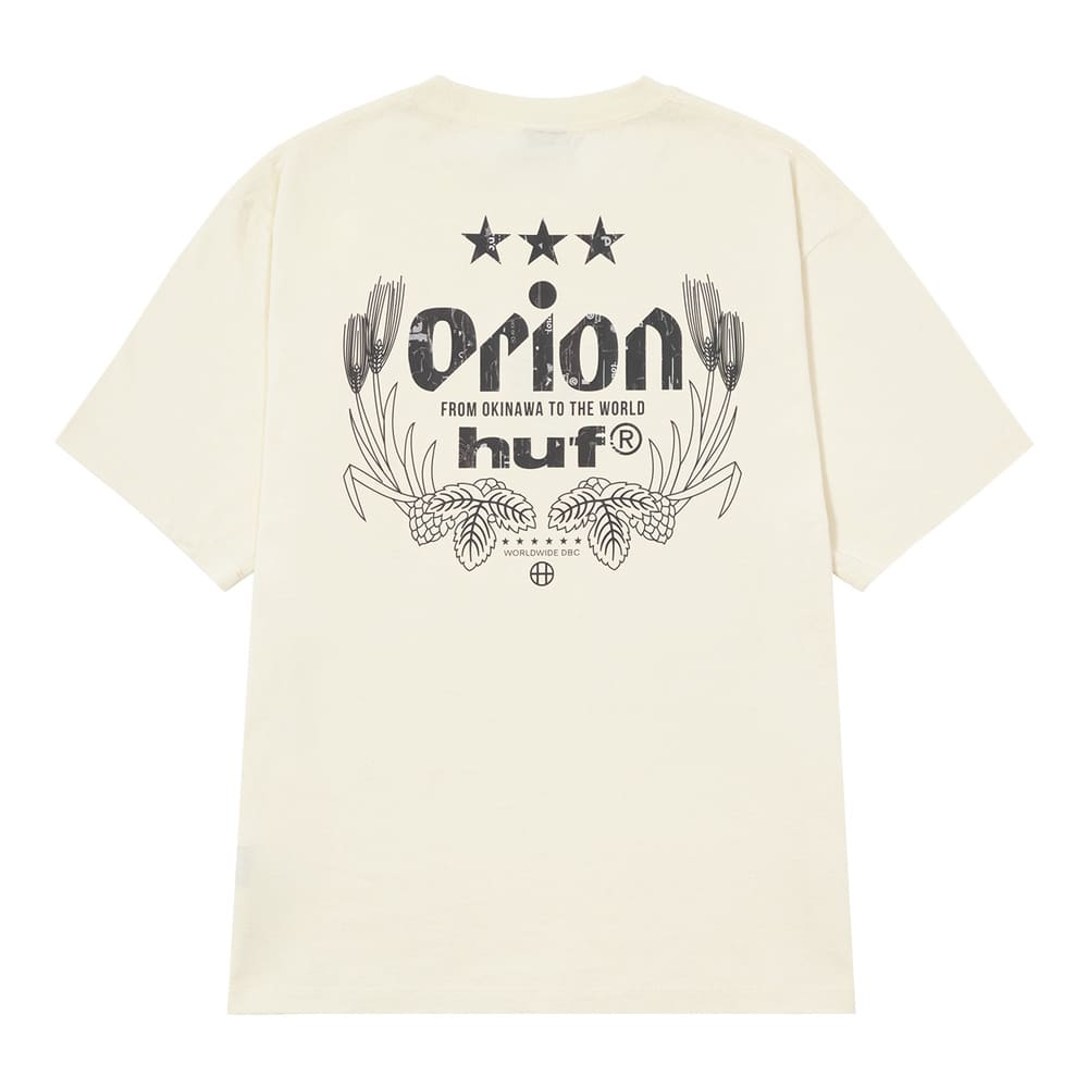 HUF X ORION WORLDWIDE S/S TEE　NATURAL