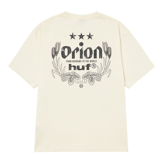 HUF X ORION WORLDWIDE S/S TEE　NATURAL