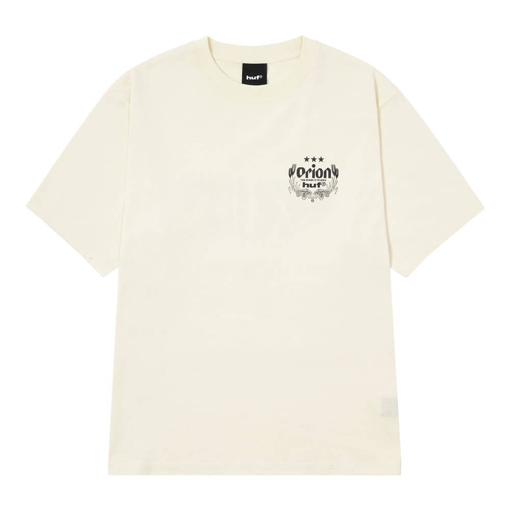 HUF X ORION WORLDWIDE S/S TEE　NATURAL