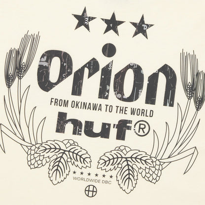 HUF X ORION WORLDWIDE S/S TEE　NATURAL
