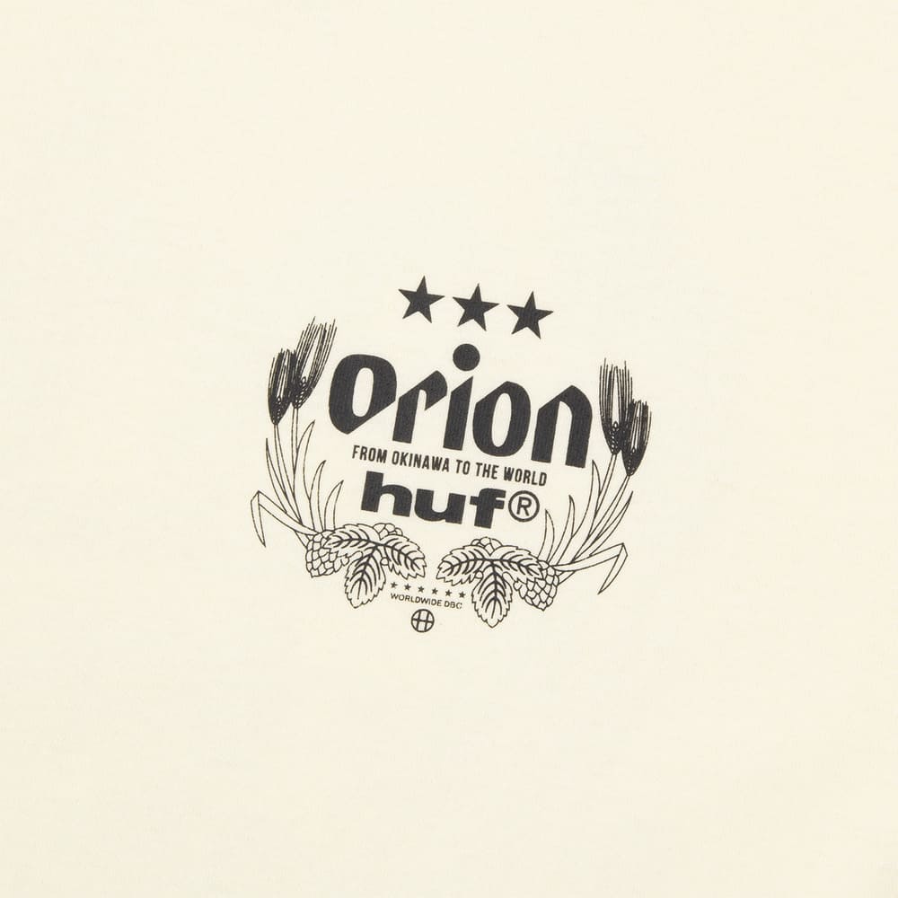トップス HUF X ORION WORLDWIDE S/S TEE NATURAL HUF X ORION WORLDWIDE S/S TEE NATURAL – オリオンビール公式通販