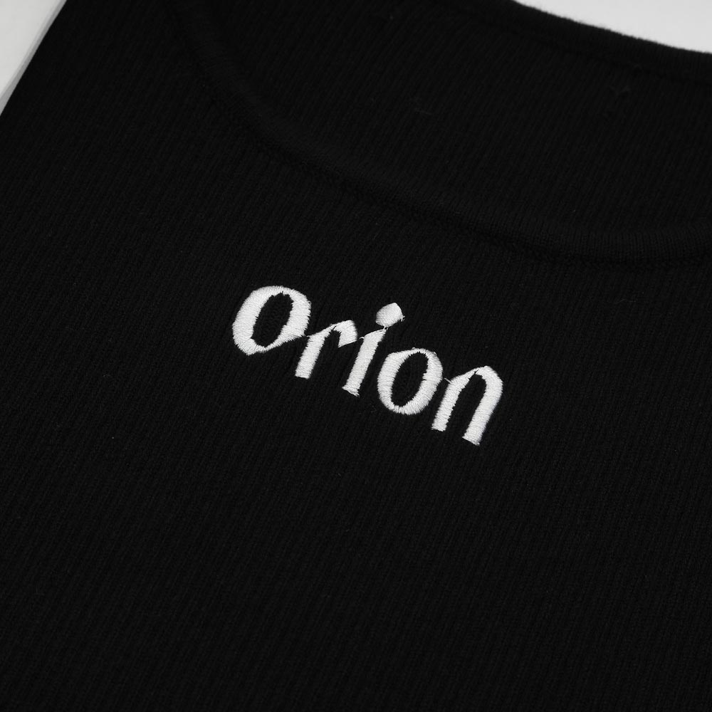 ORION×MERCURYDUOショルダーリボンフロントロゴニット（ブラック）