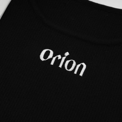 ORION×MERCURYDUOショルダーリボンフロントロゴニット（ブラック）