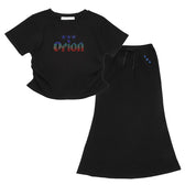ORION×MERCURYDUO HOT FIXプリントTeeセットアップ（ブラック）