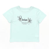 ORION×MERCURYDUO フラワーロゴプリントTee（ミント）