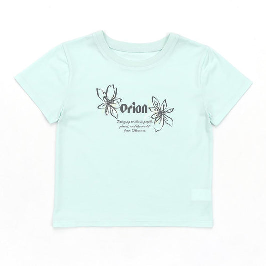 ORION×MERCURYDUO フラワーロゴプリントTee（ミント）
