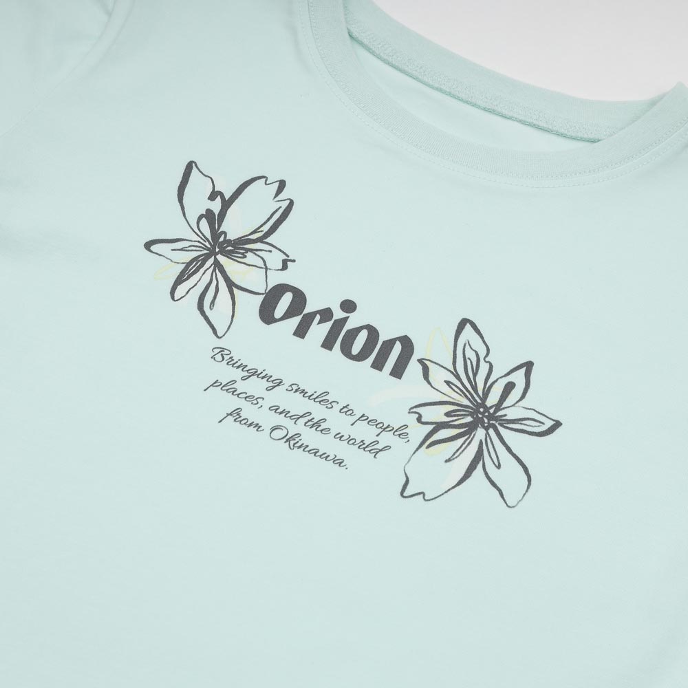 ORION×MERCURYDUO フラワーロゴプリントTee（ミント）