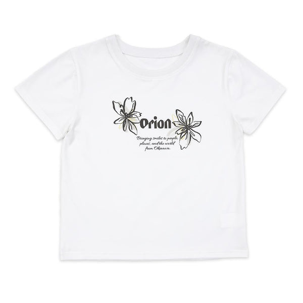 ORION×MERCURYDUO フラワーロゴプリントTee（オフホワイト）