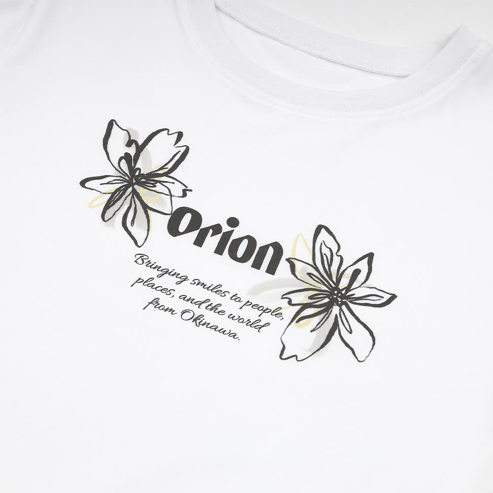 ORION×MERCURYDUO フラワーロゴプリントTee（オフホワイト）