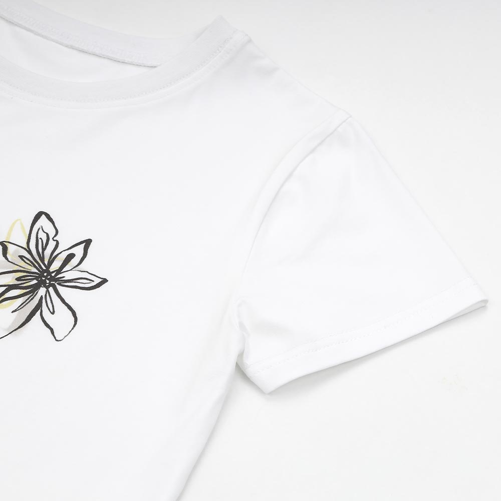 ORION×MERCURYDUO フラワーロゴプリントTee（オフホワイト）