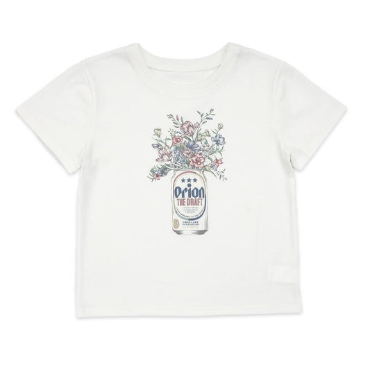 ORION×MERCURYDUO ブーケフラワープリントTee（オフホワイト）