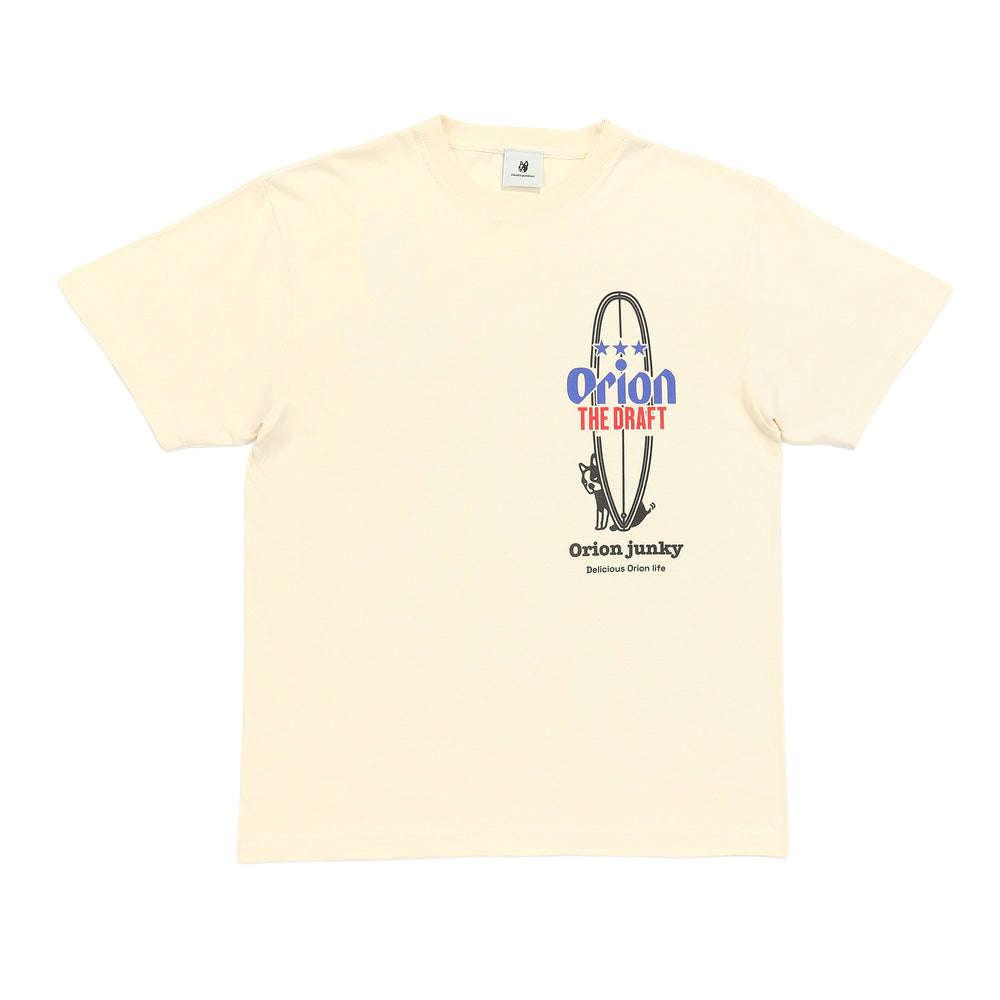 【JUNKY × ORION】　Tシャツ（SEEK） （カラー：アイボリー）