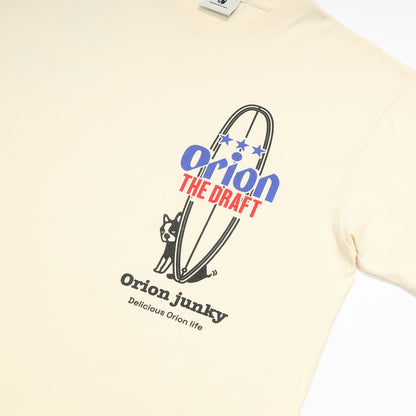【JUNKY × ORION】　Tシャツ（SEEK） （カラー：アイボリー）