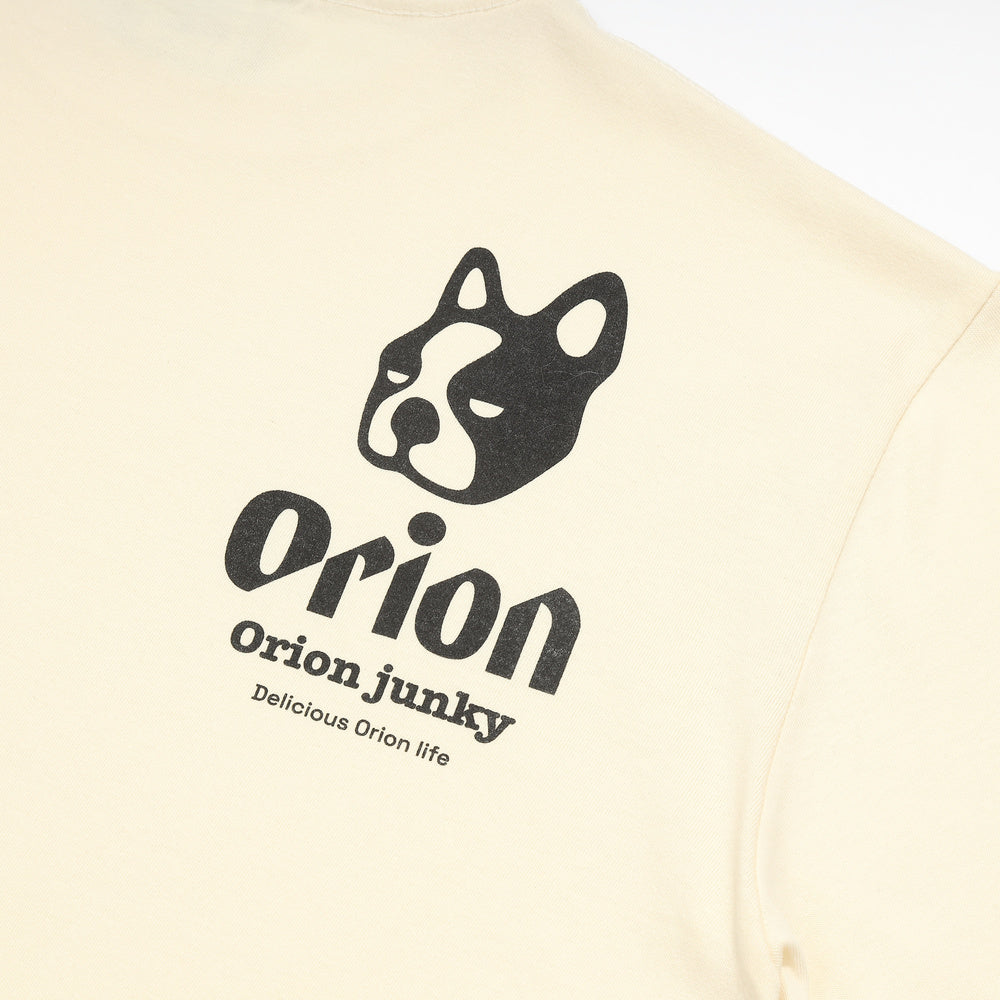 【JUNKY × ORION】　Tシャツ（SEEK） （カラー：アイボリー）