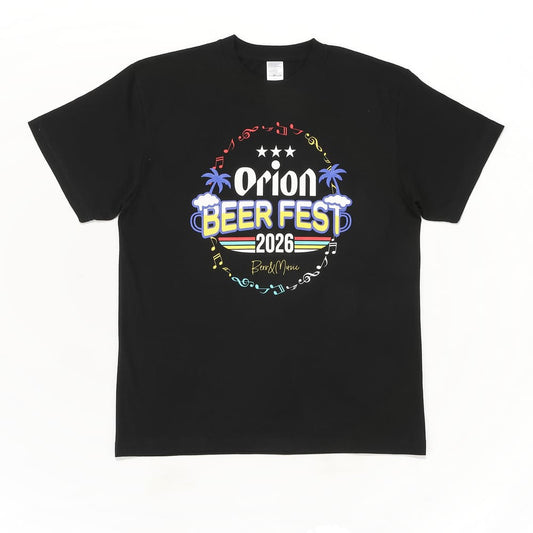 オリオンビアフェスト2026　限定Tシャツ（カラー：ブラック）