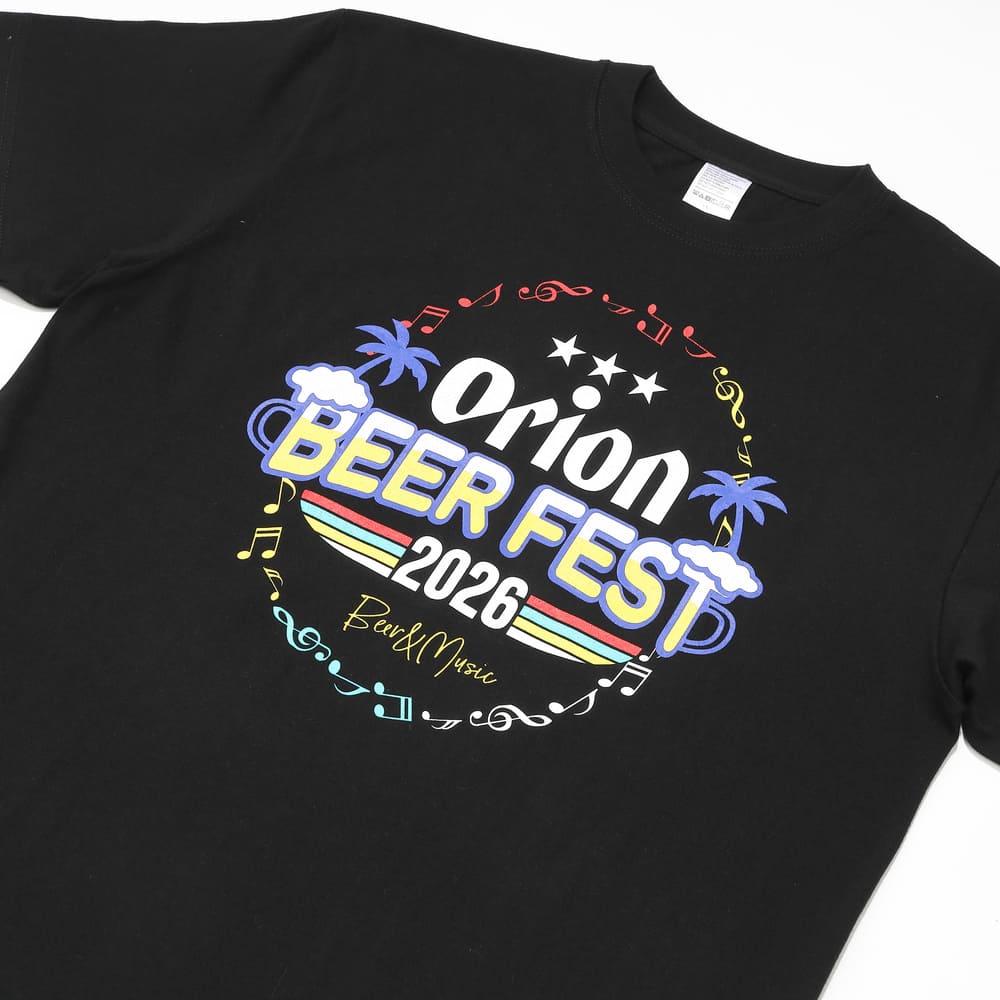 オリオンビアフェスト2026　限定Tシャツ（カラー：ブラック）