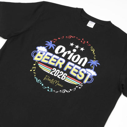 オリオンビアフェスト2026　限定Tシャツ（カラー：ブラック）