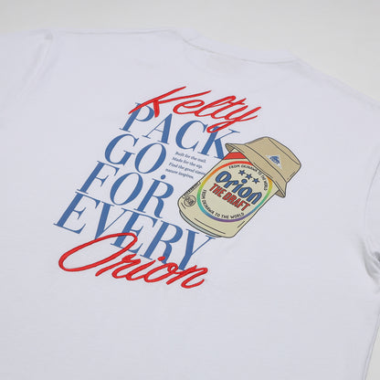 ORION×KELTY　DRAFTデザインTシャツ　ホワイト