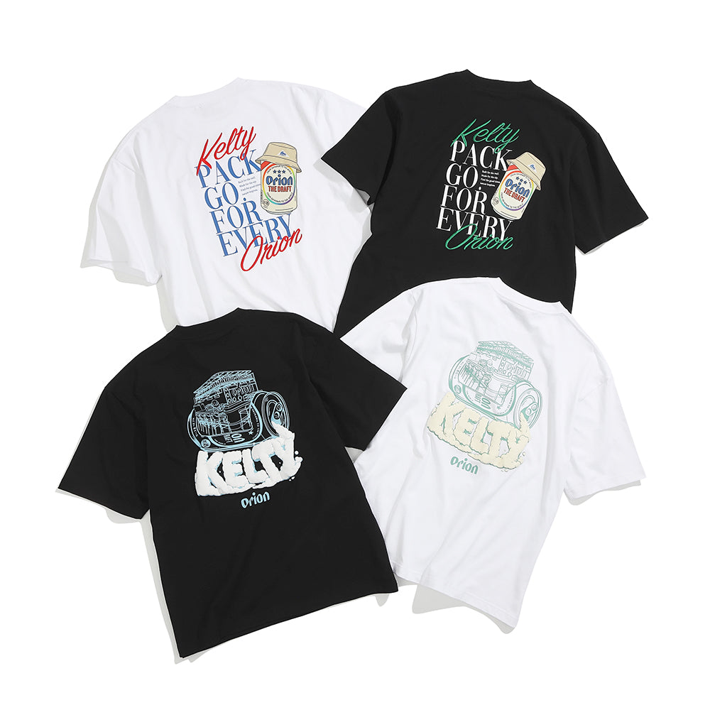 ORION×KELTY　DRAFTデザインTシャツ　ブラック