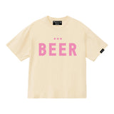 BEERロゴTシャツ　ライトベージュ