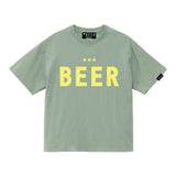 BEERロゴTシャツ　ライトグリーン