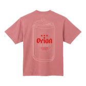 BEER缶Tシャツ　ピグメント・ピンク
