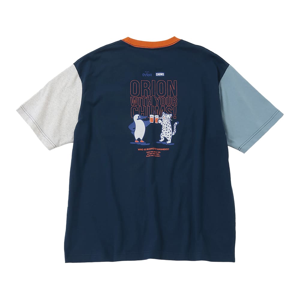 【ORION×CHUMSコラボ26FW】イリオモテヤマネコ カンパイ ブービーバードT-shirt　CRAZY