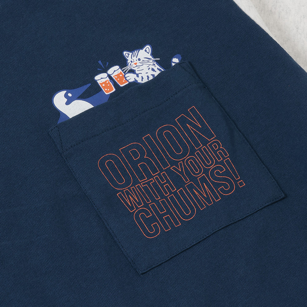 【ORION×CHUMSコラボ26FW】イリオモテヤマネコ カンパイ ブービーバードT-shirt　CRAZY