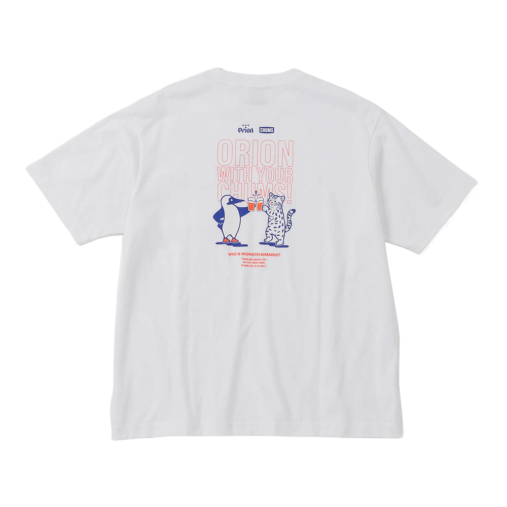 【ORION×CHUMSコラボ26FW】イリオモテヤマネコ カンパイ ブービーバードT-shirt　CRAZY