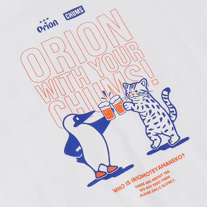 【ORION×CHUMSコラボ26FW】イリオモテヤマネコ カンパイ ブービーバードT-shirt　CRAZY