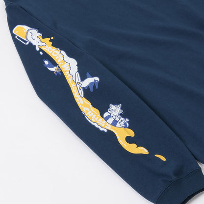 【ORION×CHUMSコラボ26FW】カンパイSurf Long Sleeve T-shirt　NAVY