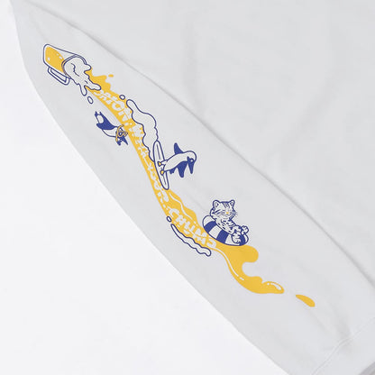 【ORION×CHUMSコラボ26FW】カンパイSurf Long Sleeve T-shirt　WHITE