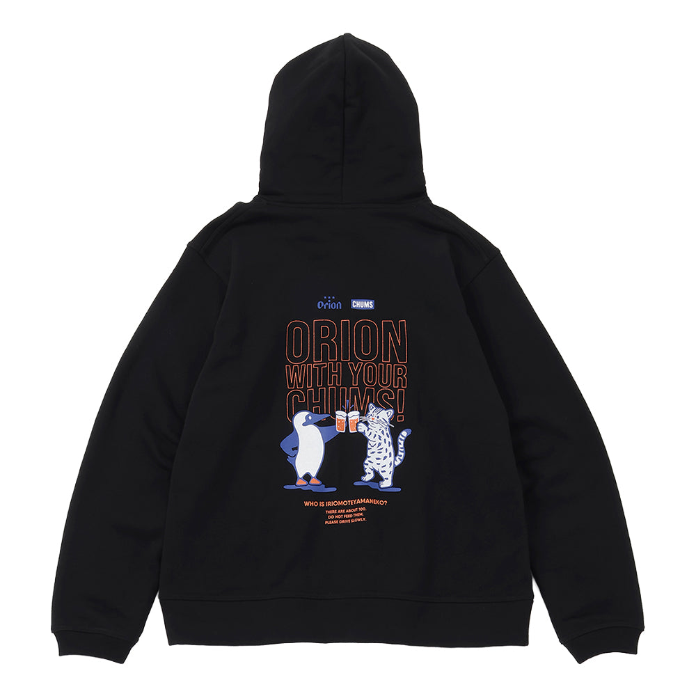 【ORION×CHUMSコラボ26FW】イリオモテヤマネコ カンパイ ブービーバードZip Parka　BLACK