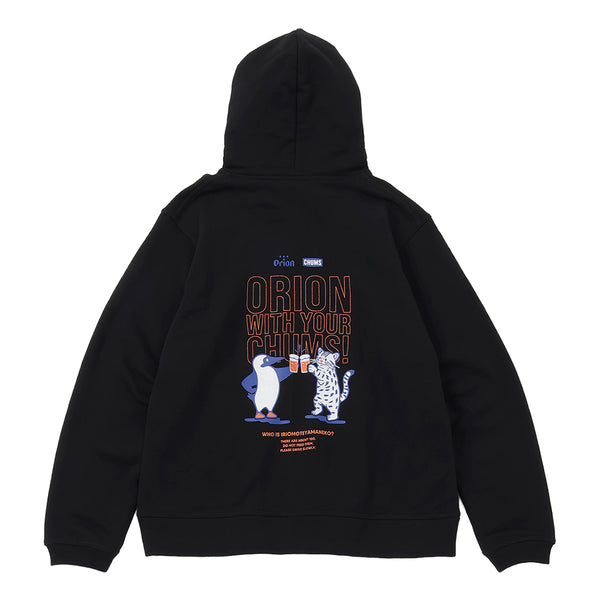 【ORION×CHUMSコラボ26FW】イリオモテヤマネコ カンパイ ブービーバードZip Parka　BLACK