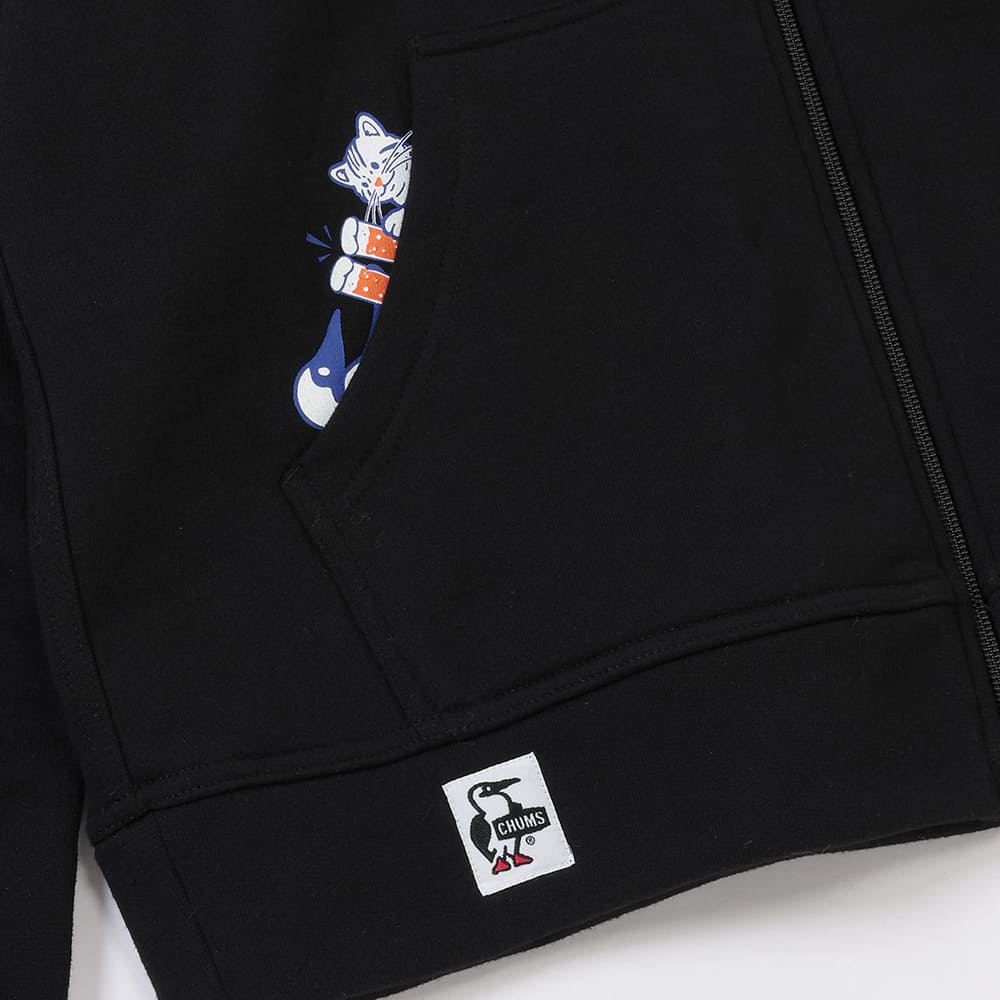【ORION×CHUMSコラボ26FW】イリオモテヤマネコ カンパイ ブービーバードZip Parka　BLACK