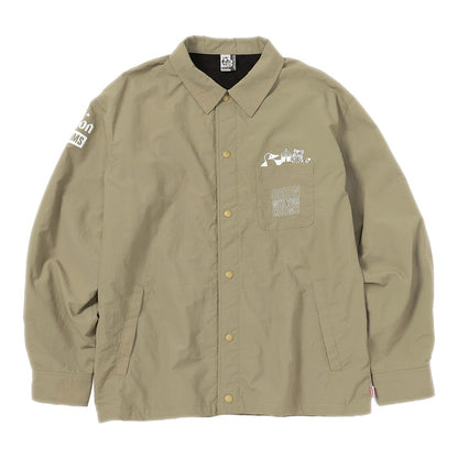 【ORION×CHUMSコラボ26FW】イリオモテヤマネコ カンパイ ブービーバードShirt Jacket　BEIGE