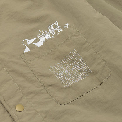 【ORION×CHUMSコラボ26FW】イリオモテヤマネコ カンパイ ブービーバードShirt Jacket　BEIGE