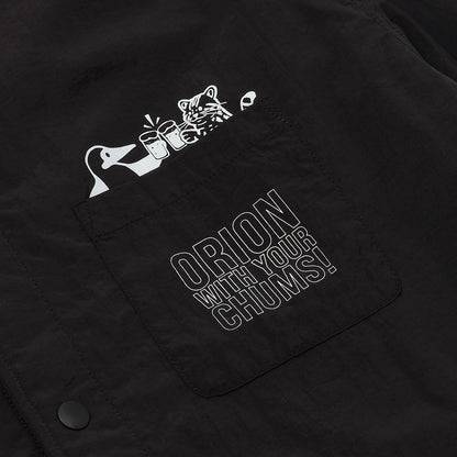 【ORION×CHUMSコラボ26FW】イリオモテヤマネコ カンパイ ブービーバードShirt Jacket　BLACK